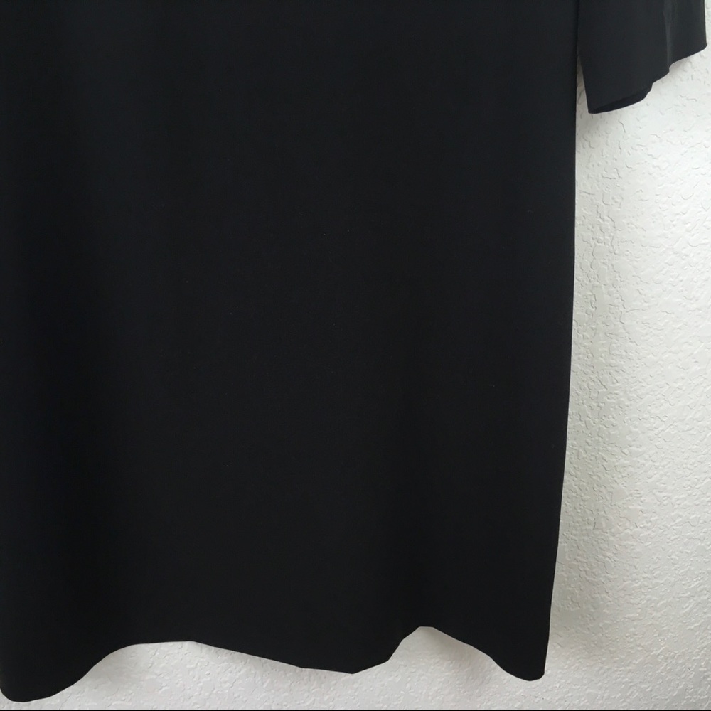 ‼️LAST CHANCE‼️MaxMara Black LBD Pleated 3/4 Dress - Picture 5 of 7